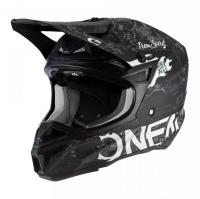 Oneal Шлем кроссовый 5Series Polyacrylite Черный/Белый в Москве
