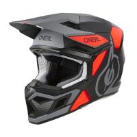 Oneal Шлем кроссовый 3Series Vision Серый/Красный в Москве