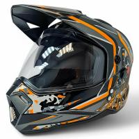 AIM Шлем кросс/эндуро JK802S Orange/Grey/Black в Москве