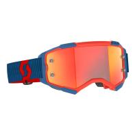 Scott Очки кроссовые Fury dark blue/neon red/orange chrome works в Москве