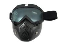 Scout маска MZ-1 оправа черная, линза прозрачная с защитой лица в Москве