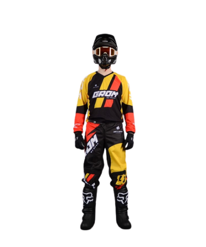 Grom Штаны кроссовые Race Redyellow в Москве